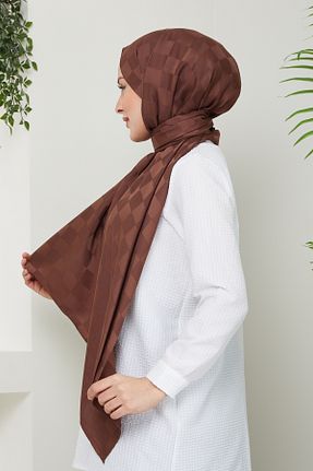 شال قهوه ای زنانه پلی استر Golden Rose - کد 832413686