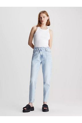 شلوار جین سرمه ای زنانه پاچه تنگ Calvin Klein - کد 832531121