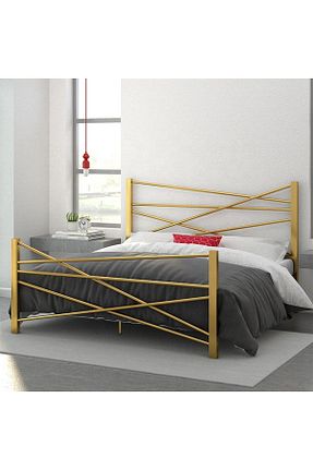 چارچوب تخت طلائی فلزی Püff Konsept Sanat & Dekorasyon - کد 832518128