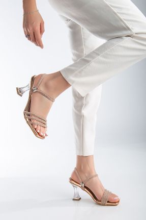 کفش مجلسی متالیک زنانه چرم مصنوعی پاشنه متوسط ( 5 - 9 cm ) پاشنه نازک کد 796231705
