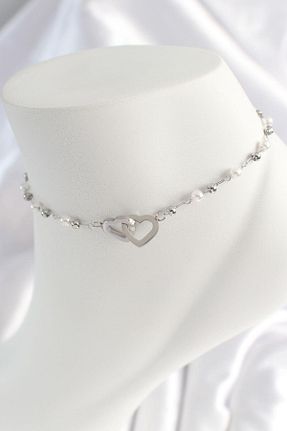 خلخال جواهر زنانه استیل (فولاد) Gold - کد 832559371