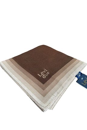 روسری قهوه ای پلی استر Levidor - کد 828706668