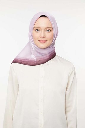 روسری بنفش پلی استر Levidor - کد 828697454