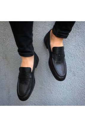کفش کلاسیک مشکی مردانه چرم طبیعی پاشنه کوتاه ( 4 - 1 cm ) پاشنه نازک کد 832650249