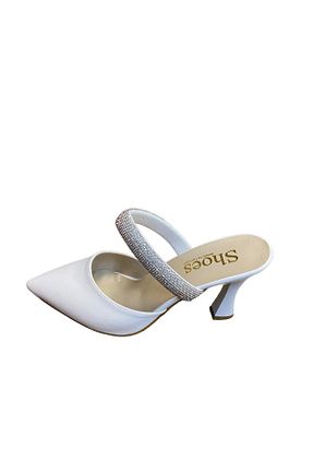 دمپائی سفید زنانه چرم مصنوعی Shoes - کد 832657419