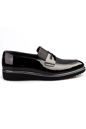 کفش کلاسیک مشکی مردانه چرم لاکی maximoda - کد 828770837