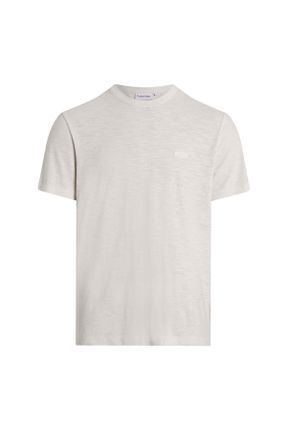 تی شرت سفید مردانه رگولار یقه گرد کد 828870016