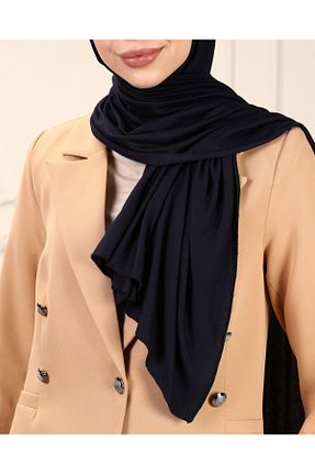 شال سرمه ای زنانه ویسکون DİLNUVAR - کد 828852189