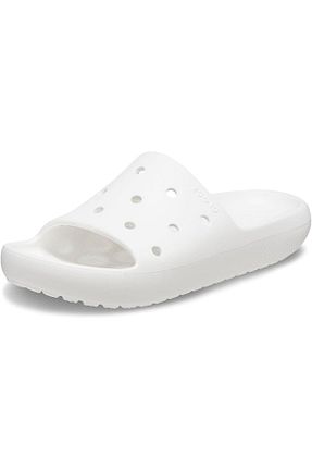 صندل سفید زنانه پاشنه تخت Crocs - کد 828918323