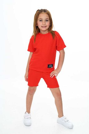 ست بالاتنه و پائین تنه نارنجی بچه گانه بافتنی My Kids Wear - کد 829064559