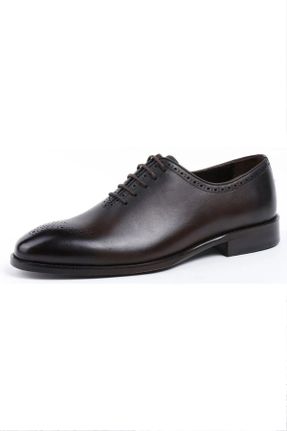 کفش کلاسیک قهوه ای مردانه چرم لاکی پاشنه کوتاه ( 4 - 1 cm ) کد 829186562