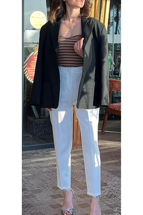 کت بلیزر مشکی زنانه ویسکون OLDER BUTİK - کد 829332823