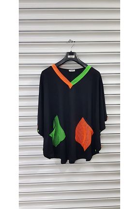 بلوز سایز بزرگ مشکی زنانه سایز بزرگ Esina - کد 810163108