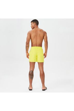 شلوارک ساحلی زرد مردانه پلی استر بافتنی کد 680122398