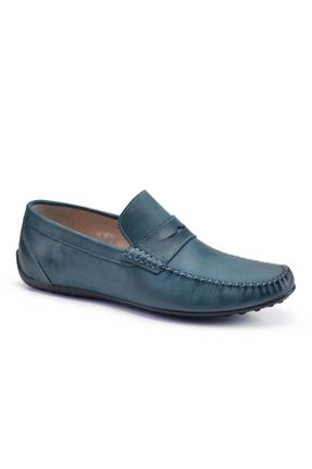 کفش لوفر آبی مردانه پاشنه کوتاه ( 4 - 1 cm ) کد 703465546