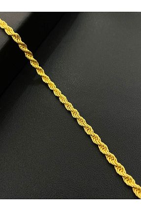 دستبند نقره طلائی زنانه 925 عیار Kiriş Gümüş - کد 829316764