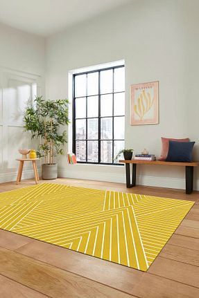 فرش زرد زیره ضد لغزش EY HOME - کد 777143392