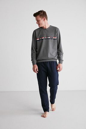 ست لباس راحتی طوسی مردانه ساده U.S. Polo Assn. - کد 755155053
