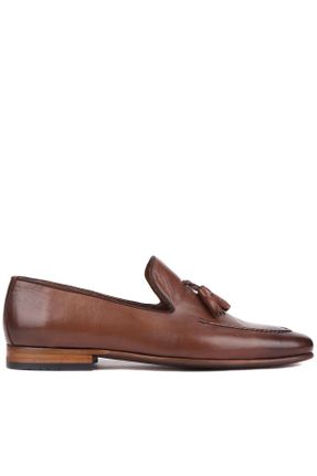 کفش کلاسیک قهوه ای مردانه پاشنه کوتاه ( 4 - 1 cm ) پاشنه ساده کد 799696618