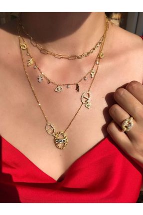 گردنبند نقره طلائی زنانه 925 عیار Luna Argento Jewelry - کد 126912184