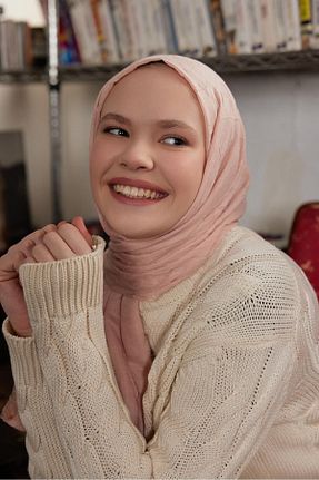 شال نارنجی زنانه ویسکون Şalland - کد 792150819