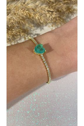 دستبند نقره طلائی زنانه 925 عیار Luna Argento - کد 829682881