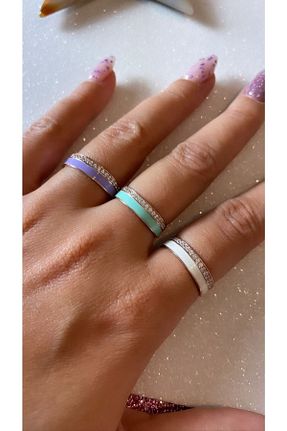 انگشتر نقره فیروزه ای زنانه زیرکن Luna Argento Jewelry - کد 100513408