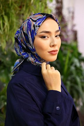 روسری مشکی پنبه ای Silk Home - کد 832352731