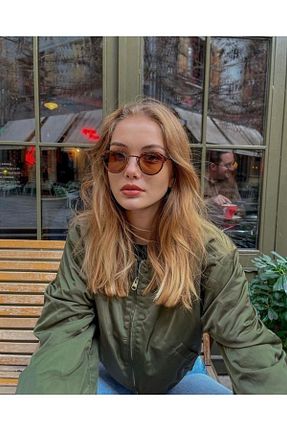 عینک آفتابی قهوه ای زنانه UV400 LOOKUP NEW - کد 309584286