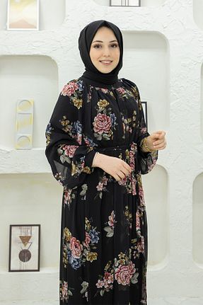 لباس مشکی زنانه رگولار بافتنی پلی استر کد 832560512