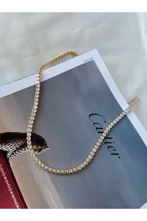 گردنبند استیل ( فولاد ) طلائی زنانه استیل (فولاد) Lala - کد 832568749