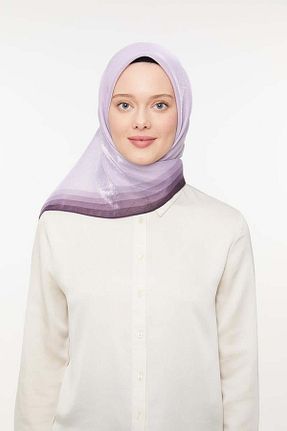 روسری بنفش پلی استر Levidor - کد 829045072