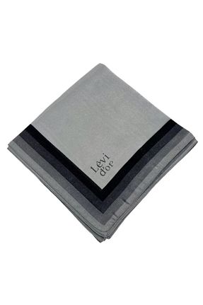 روسری طوسی پلی استر Levidor - کد 828681800