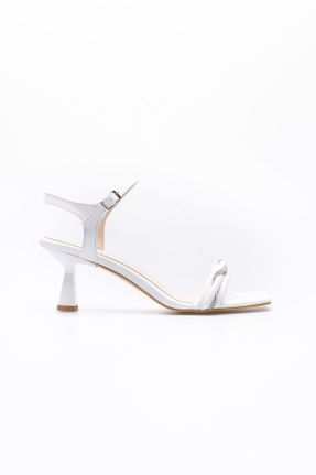 کفش پاشنه بلند کلاسیک سفید زنانه چرم مصنوعی پاشنه نازک پاشنه متوسط ( 5 - 9 cm ) کد 831382842