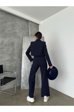 ست بالاتنه و پائین تنه سرمه ای زنانه بافتنی AÈC PRIVÈ - کد 807395121