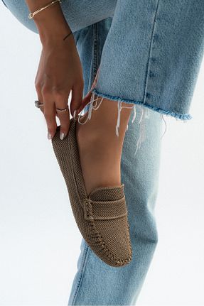 بابت بژ زنانه پارچه ای NİŞANTAŞI SHOES - کد 832603875