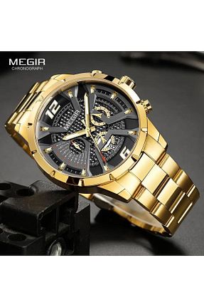 ساعت مچی طلائی مردانه 41-45 میلی متر Skmei - کد 822511935