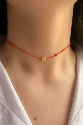 گردنبند جواهر قرمز زنانه کد 105041975