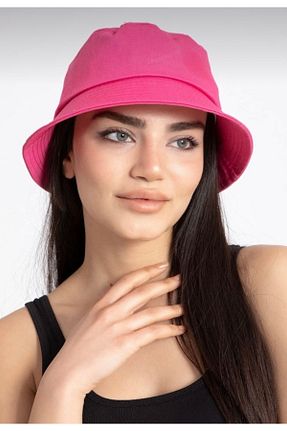 کلاه صورتی زنانه پنبه ای MSASTYLE - کد 475832655