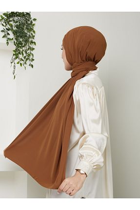 شال قهوه ای زنانه Medine İpeği Golden Rose - کد 832649862