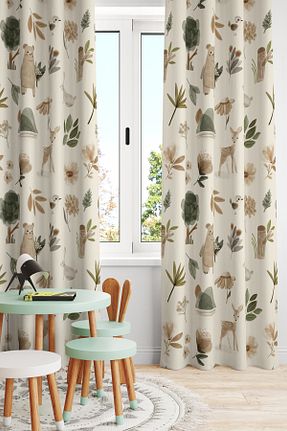 پرده زمینه نباتی پلی استر Bertille Home - کد 828770663