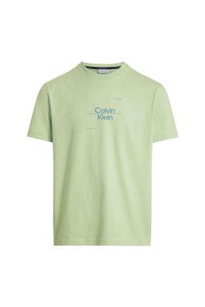 تی شرت سبز مردانه رگولار یقه گرد کد 828889068