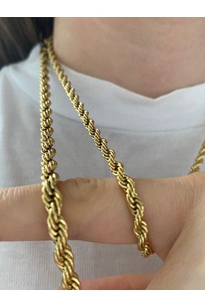 گردنبند استیل ( فولاد ) طلائی زنانه استیل ضد زنگ Pinery Jewels - کد 828966193