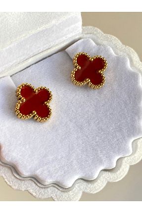 گوشواره استیل (فولاد) زرشکی زنانه استیل ضد زنگ kems jewels - کد 829075459