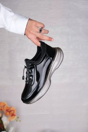 کفش اسنیکر مشکی مردانه چرم طبیعی چرم طبیعی کد 829131989