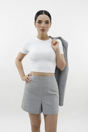 شلوارک و برمودا طوسی زنانه اسلیم فیت Charm in Urban - کد 829182797