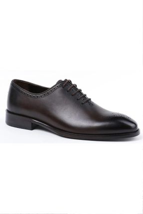 کفش کلاسیک قهوه ای مردانه چرم لاکی پاشنه کوتاه ( 4 - 1 cm ) کد 829186562