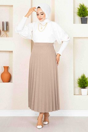 ست بالاتنه و پائین تنه حجاب طوسی زنانه رگولار EBRUTESETTÜR - کد 832363285