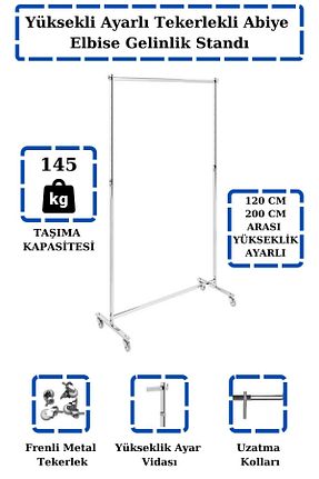 چوب لباسی بژ فلزی 220 cm 120 cm کد 831658424