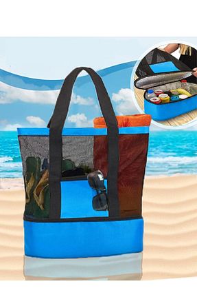 کیف ساحلی آبی زنانه پارچه ای UYDEE - کد 732120482